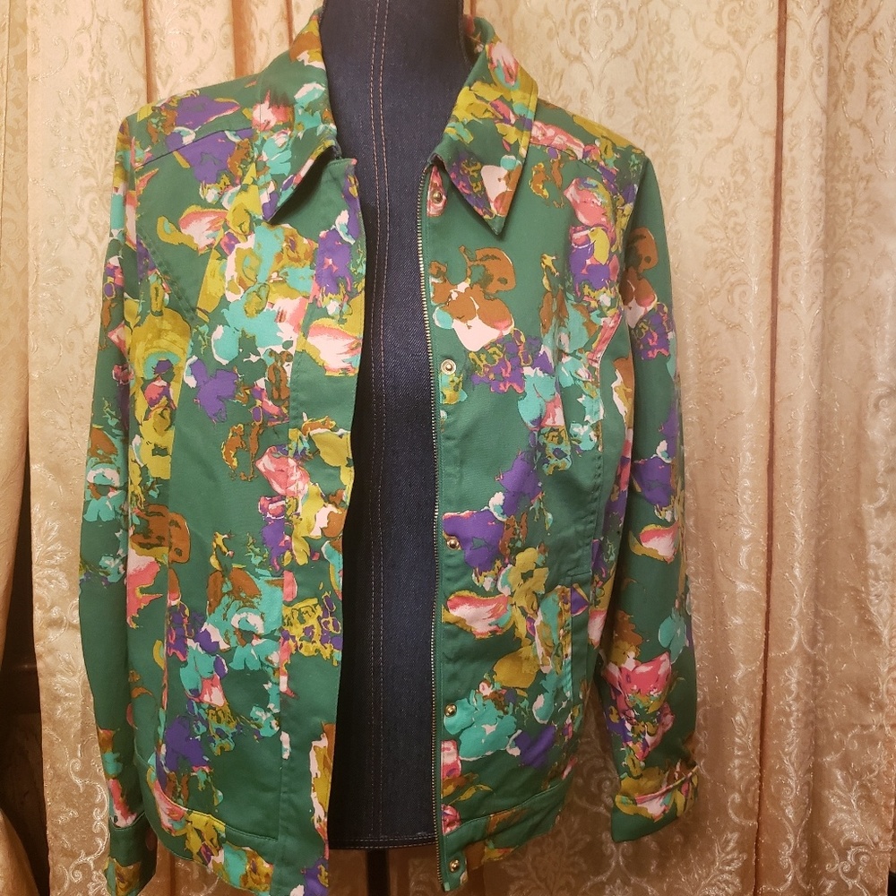 ISAAC MIZRAHI COLORFUL BLAZER